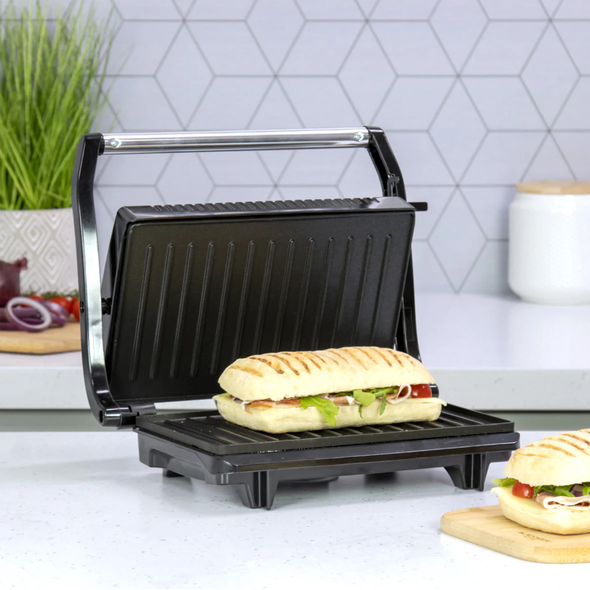 Compact Panini Press & Grill - Image 9