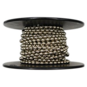 #13 Nickel Plated Steel Beaded Ball Chain