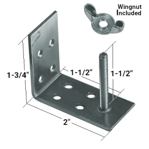 Small Board Mounted Bracket for Woven Wood & Roman Shades